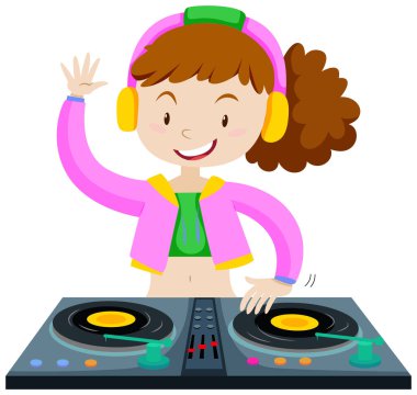 Dj Dj makine ile müzik