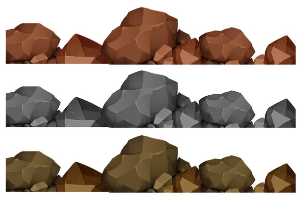 Diseño inconsútil de rocas — Vector de stock