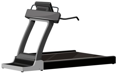 Beyaz arka plan makinede koşu bandı