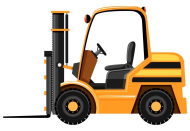 Sarı renkte forklift