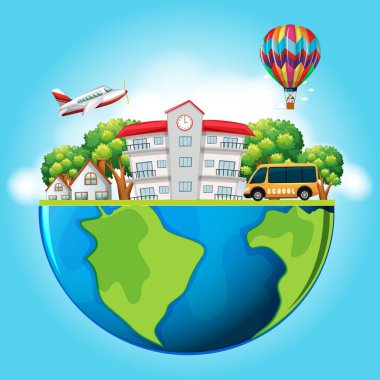 Binalar ve yeryüzünde ulaşım