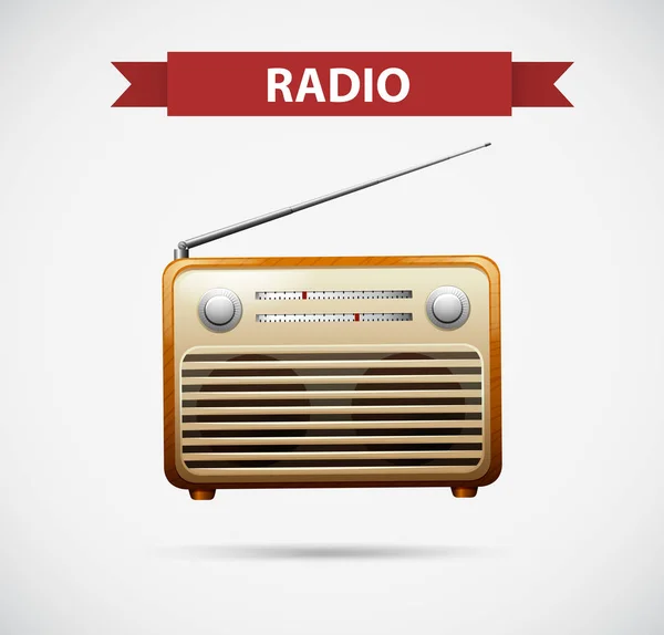 ラジオのアイコン デザイン — ストックベクタ