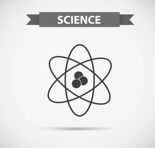 Wissenschaftssymbol in Graustufen — Stockvektor
