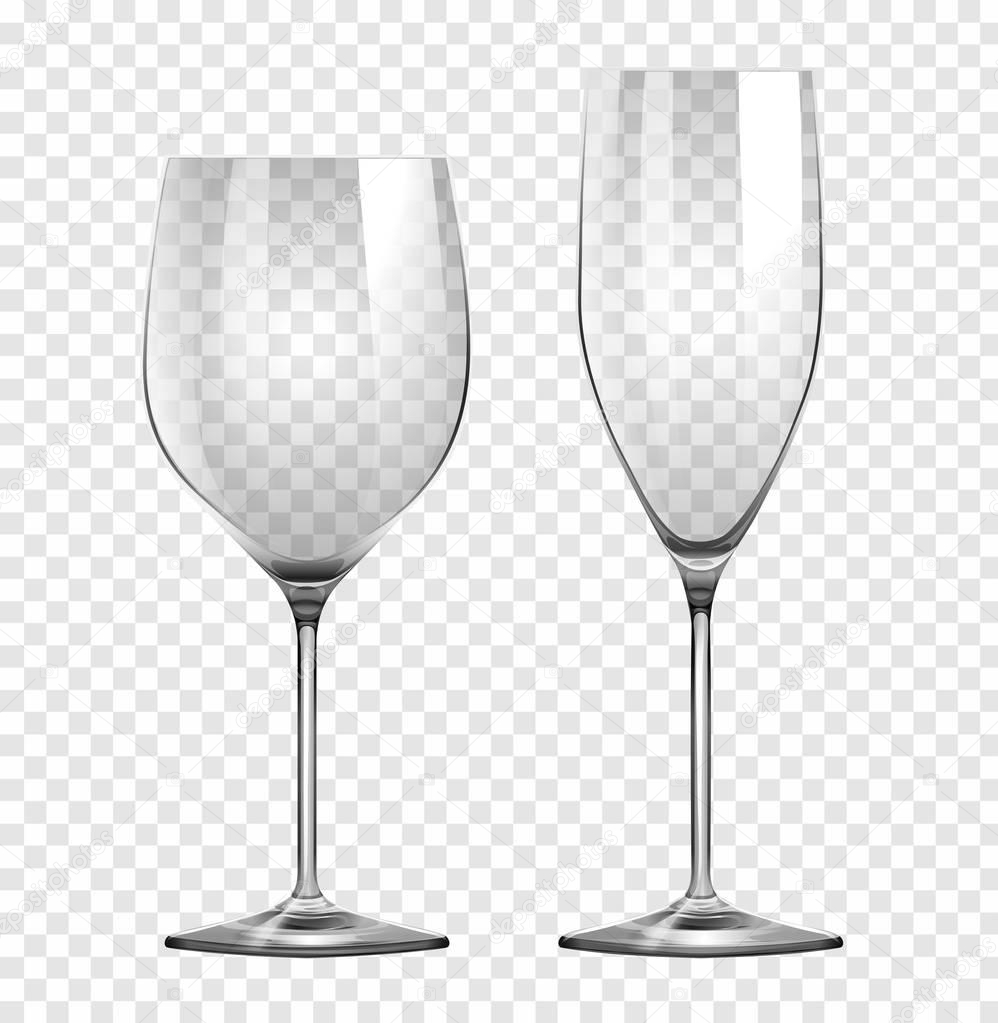 Two types of wine glasses