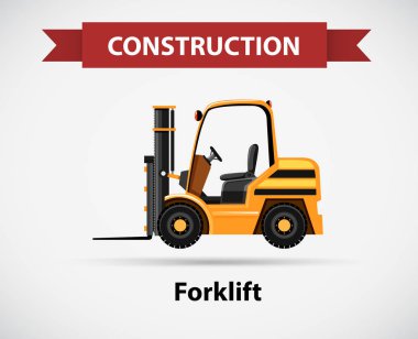 Simgesi tasarım inşaat ile forklift kamyon için