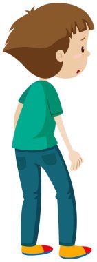 Adam ayakta arkasında