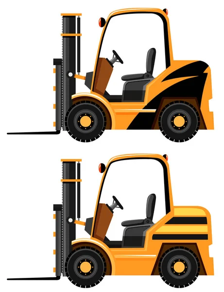 Two designs of forklift truck — Stock Vector