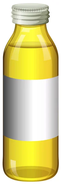 Gelbe Farbe in Glasflasche — Stockvektor