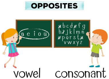 Ünlü ve ünsüz wordcard karşısında