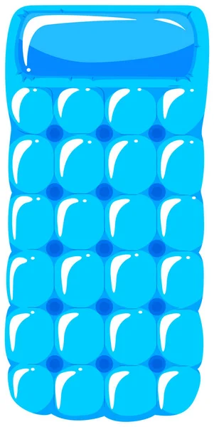 Floating raft in blue color — Stock Vector