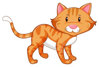 Mutlu yüz ile zencefil kedi