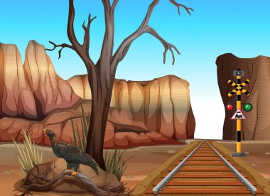 Tren yolu kanyonlar üzerinden