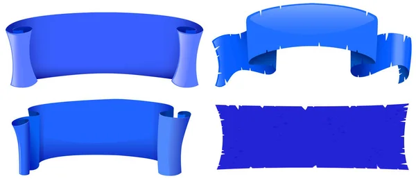 Banner sjablonen in blauwe kleur — Stockvector