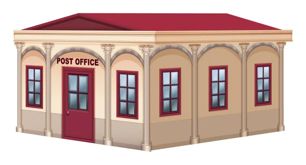 3D-ontwerp voor postkantoor — Stockvector