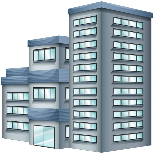 3D-Design für hohe Gebäude — Stockvektor