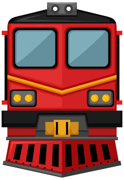 Conception du train en couleur rouge — Image vectorielle