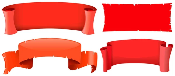 Modèles de bannière en quatre modèles — Image vectorielle