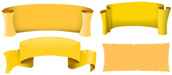 Дизайн баннера желтого цвета — стоковый вектор