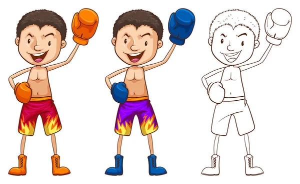 Doodle znak pro boxer — Stockový vektor