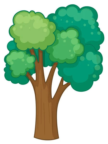 Árbol con muchas ramas — Vector de stock