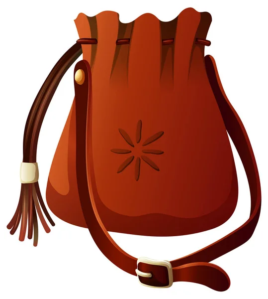 Kis táska barna színű — Stock Vector