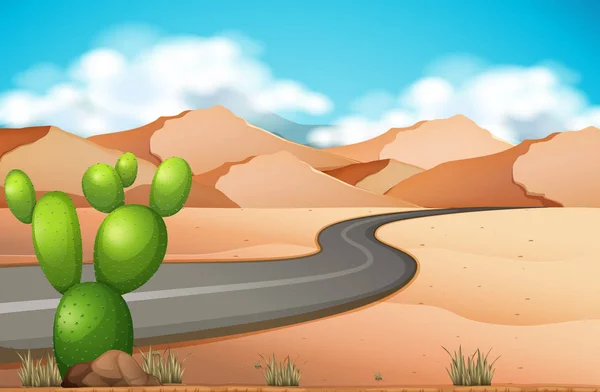 Viaggio nel deserto — Vettoriale Stock