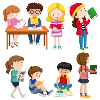 Farklı etkinlikler yapıyor kızlar ve erkekler