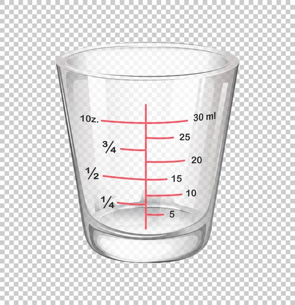 Taza de medición con escamas — Vector de stock