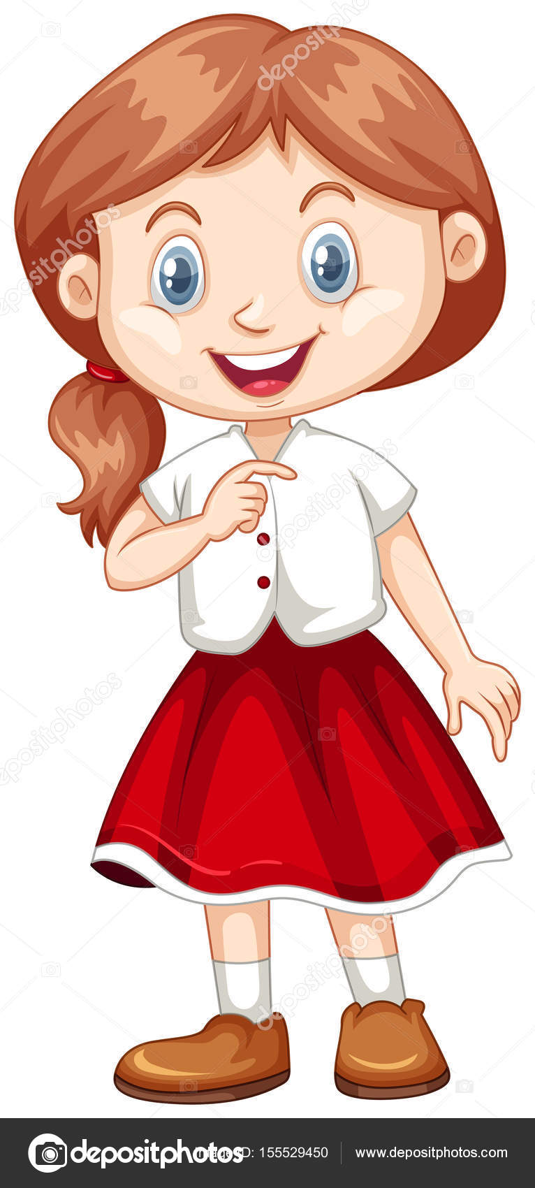 red skirt vector