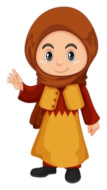 Sevimli kız Katar kostüm