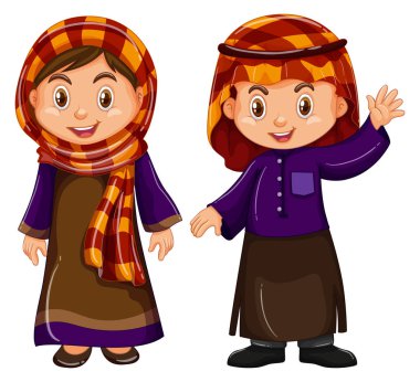 Erkek ve kız Irag kostüm