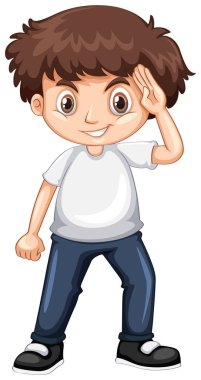 Küçük çocuk kot giyen