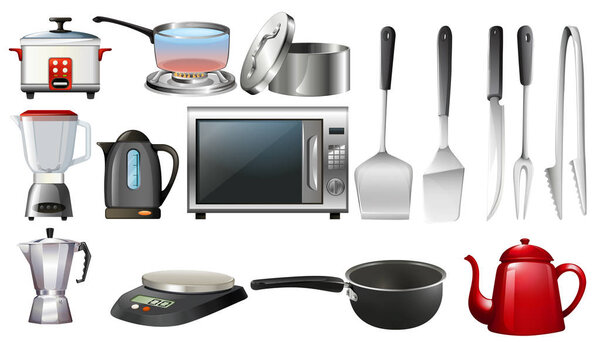 Kitchen utencils and electronic devices
