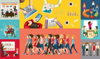 Infographic tasarım iş adamları için