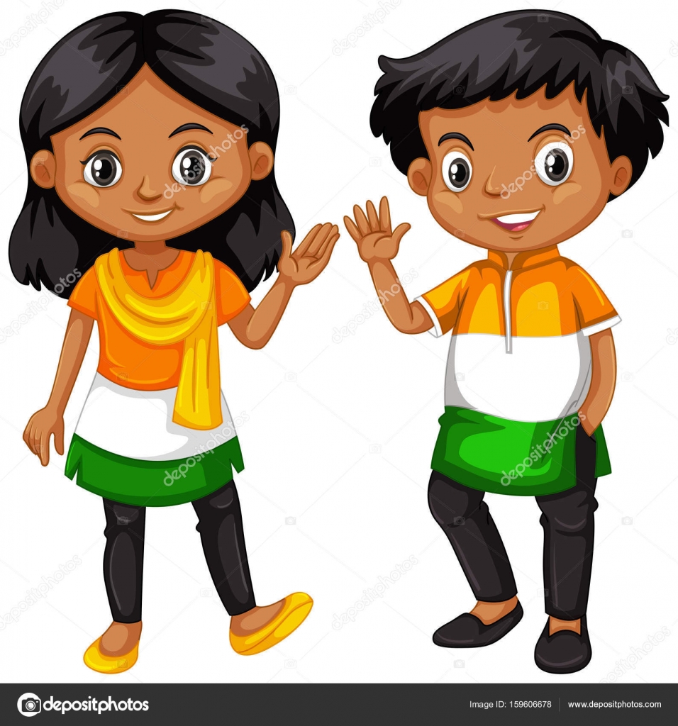 Boy And Girl From India Waving Hands Stock Vector Image By C Blueringmedia Boy And Girl From India Waving Hands Stock Vector Image By C Blueringmedia