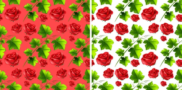 Seamless background design with red roses