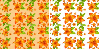 Portakal çiçekleri ile sorunsuz arka plan