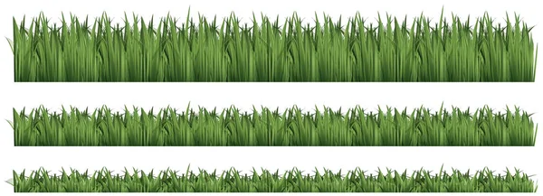 Nahtloser Hintergrund für grünes Gras — Stockvektor