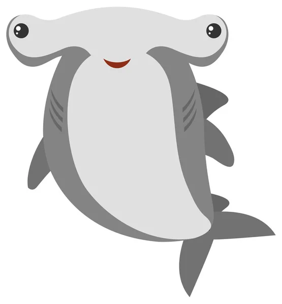 Hammerhead shark with happy face