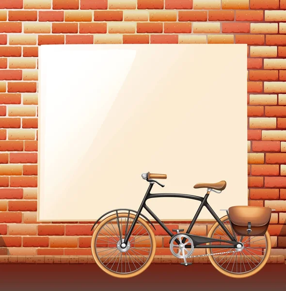 砖墙空白板 — 图库矢量图片