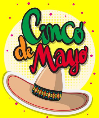 Cinco de mayo Festivali için kartı şablonu