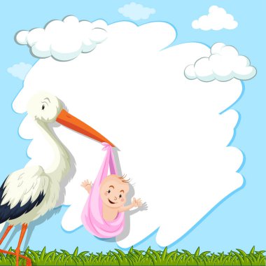 Kuş ve Bebek Parkı ile sınır şablonu