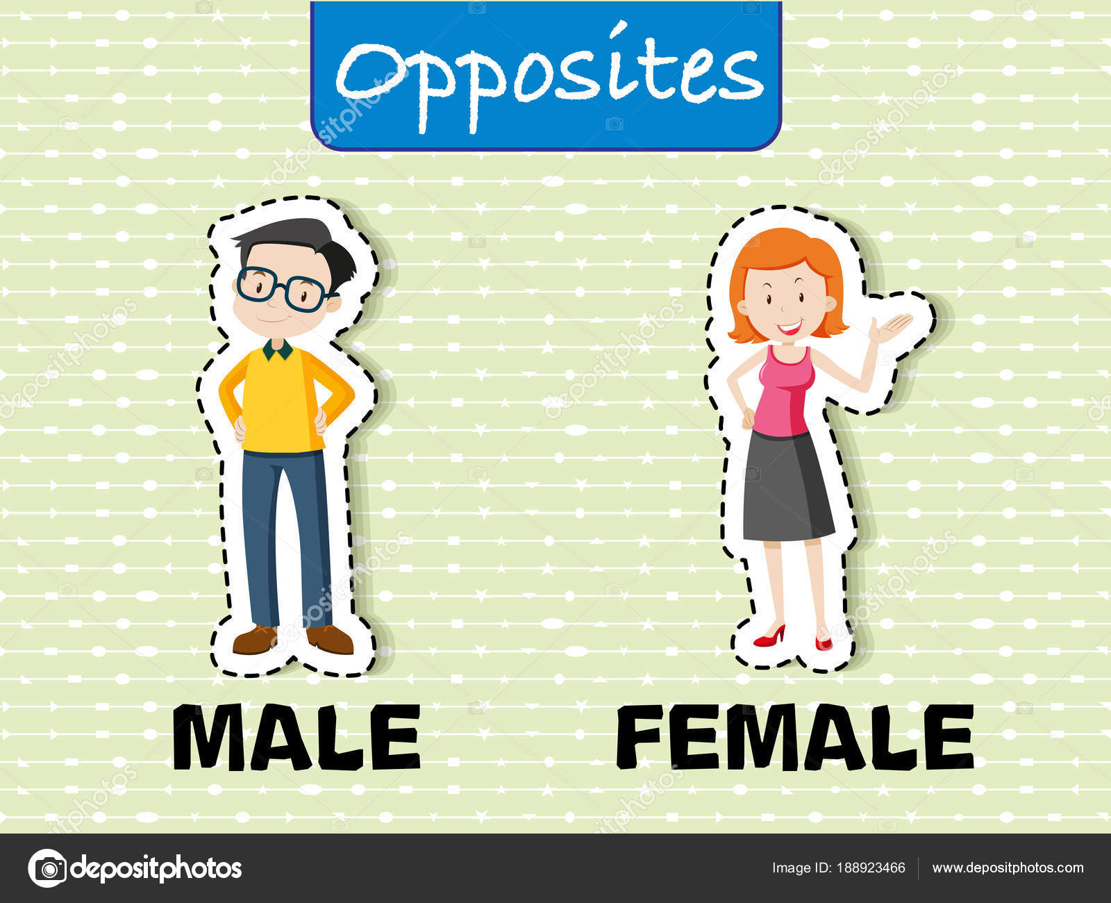 Opposite Words For Male And Female Stock Vector By blueringmedia 188923466 Opposite Words For Male And Female Stock Vector By blueringmedia 188923466