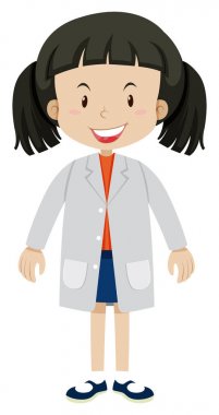 Küçük kız beyaz elbise