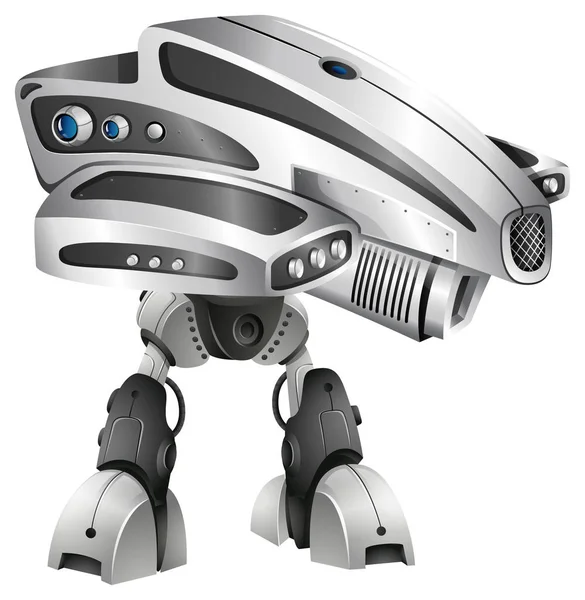 큰 머리 현대 로봇 디자인 — 스톡 벡터