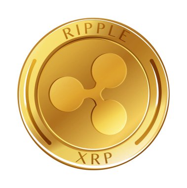 Beyaz arkaplanda altın para