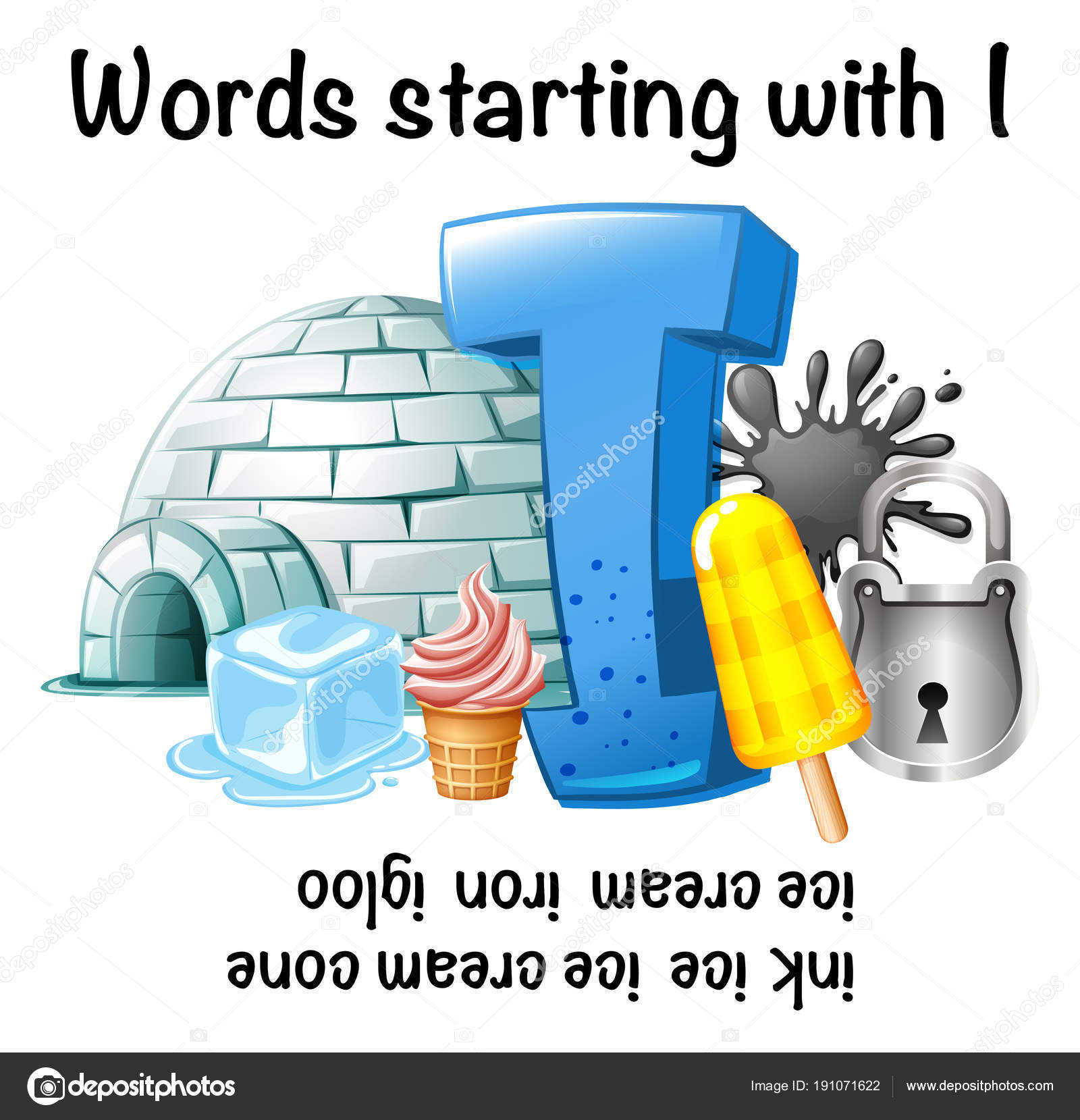 Foglio Di Lavoro Inglese Per Le Parole Che Iniziano Con I
