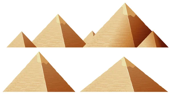 Pyramide isolieren — Stockvektor