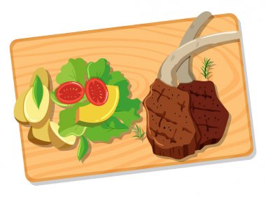 Kazık ve gemide salata
