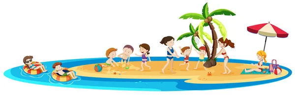 Summer Holiday at the Beach — Stock Vector